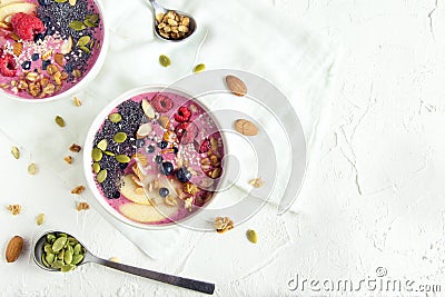 Smoothie bowl Stock Photo