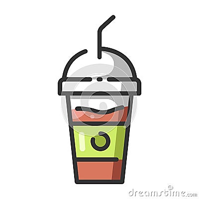 Smoothie drink Vector Illustration