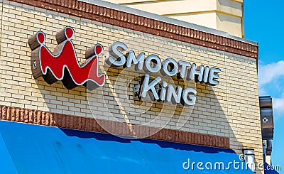 Smoothie King Exterior Facade Brand and Logo Signage Editorial Stock Photo