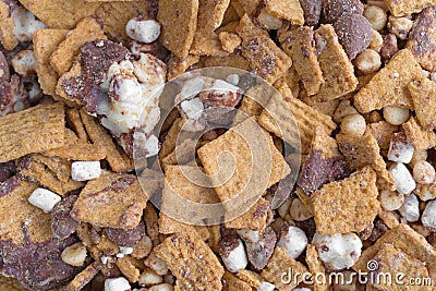 Smores candy mixture close view Stock Photo