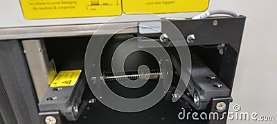 SMT AOI machine, checking assembly quality Stock Photo