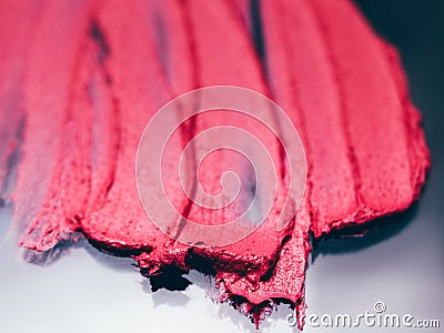 Smudged lipstick beauty salon catalogue strokes Stock Photo