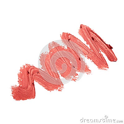 Smudged lipstick Stock Photo