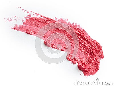 Smudged lipstick Stock Photo