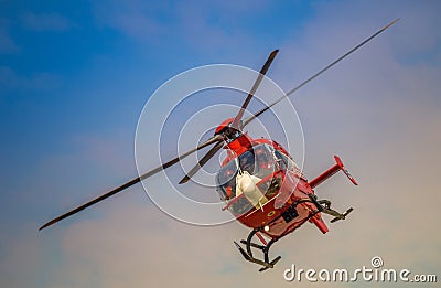 SMURD helicopter,Romania air ambulance Editorial Stock Photo