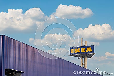 KEA furniture company logo on building exterior Editorial Stock Photo
