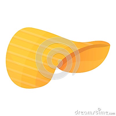 Snack chips icon, cartoon style Vector Illustration