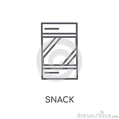 Snack linear icon. Modern outline Snack logo concept on white ba Vector Illustration