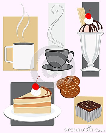 Snacks Vector Illustration