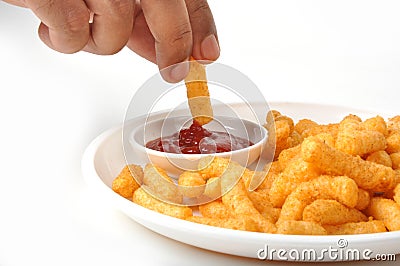 Snacks - Corn Puffs Stock Photo