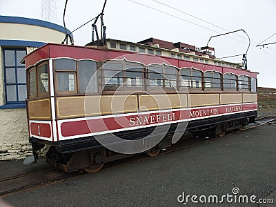 Snaefell Mountain Railway Stock Photo