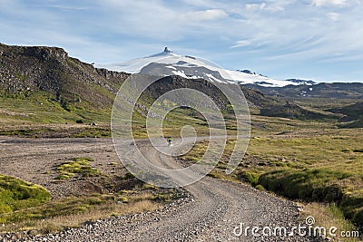 Snaefellsness, Iceland - July 20, 2016. Lonely. Stock Photo