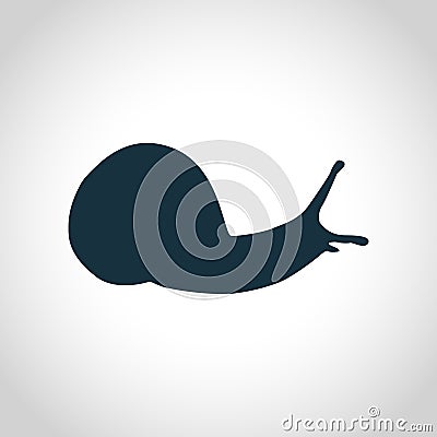 Snail black silhouette Vector Illustration