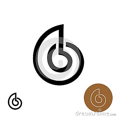 Snail house logo. Snail shell line style elegant icon. Vector Illustration