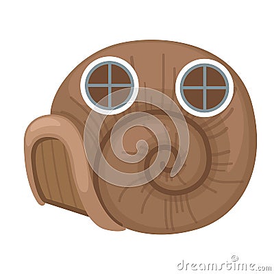 Snail house vector Vector Illustration