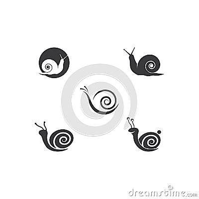 Snail logo Vector Illustration