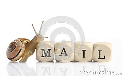 Snail Mail Stock Photo