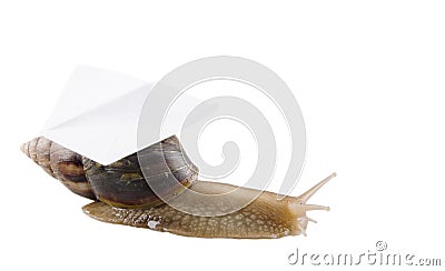 Snail mail Stock Photo