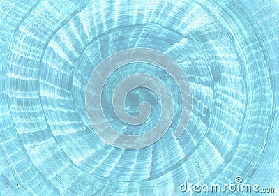 Snail shaped blue background. Marine, sea beach and cruise theme. Stock Photo