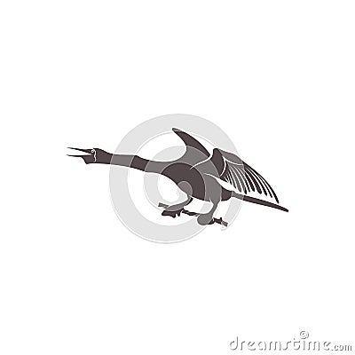 Snake bird design vector illustration, Creative Snake bird logo design concept template, symbols icons Vector Illustration