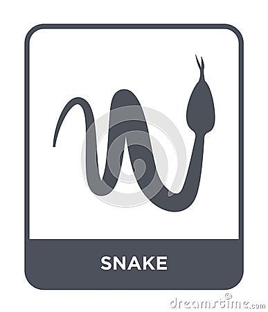 snake icon in trendy design style. snake icon isolated on white background. snake vector icon simple and modern flat symbol for Vector Illustration