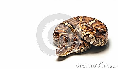 Snake on isolated white background Stock Photo