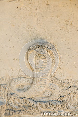 Snake molding art Stock Photo