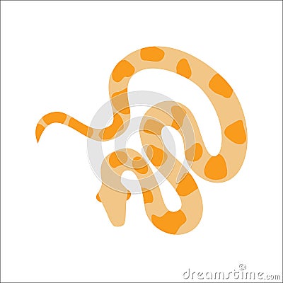 Snake python cartoon vector. Vector Illustration