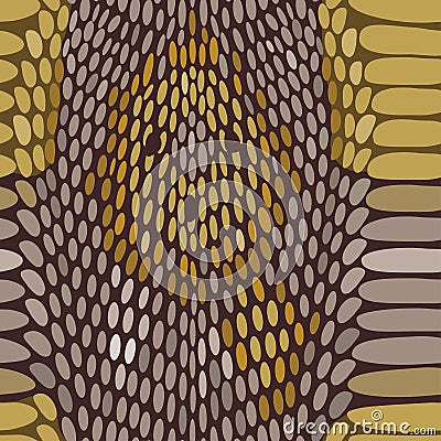 Snake python skin texture. Seamless pattern. Vector Vector Illustration
