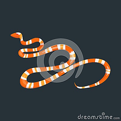 Snake reptile cartoon vector Vector Illustration