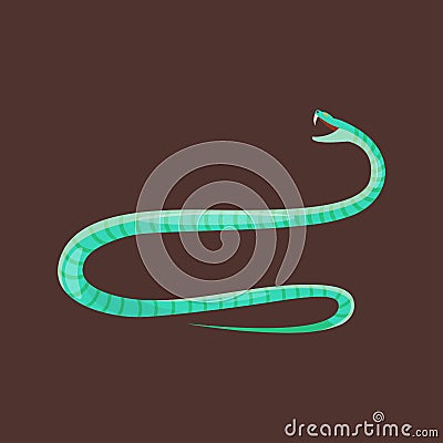 Snake reptile cartoon vector Vector Illustration