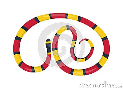 Snake reptile cartoon vector Vector Illustration