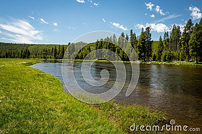 Snake River Landscape Stock Photo