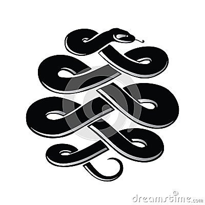 Snake symbol Vector Illustration