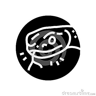 snake tongue animal glyph icon vector illustration Cartoon Illustration