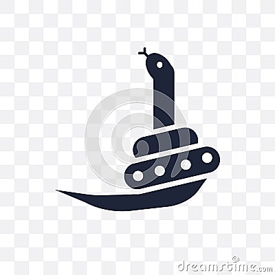 Snake transparent icon. Snake symbol design from Animals collect Vector Illustration