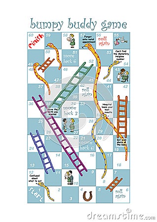 Snakes & Ladders game for hospitals Stock Photo