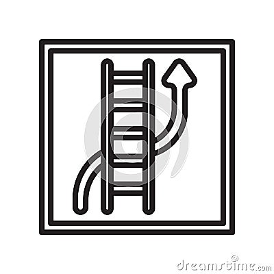 Snakes and Ladders icon vector sign and symbol isolated on white Vector Illustration