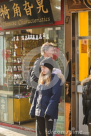 Snap portrait of foreign travelers Editorial Stock Photo