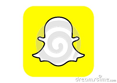 Snapchat Social Media Logo Editorial Stock Photo