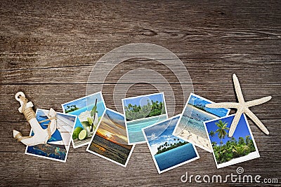 Snapshots of tropical islands Stock Photo
