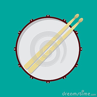 Snare drum Vector Illustration