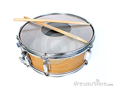 snare drum isolated Stock Photo