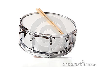 Snare Drum Set with Sticks Stock Photo