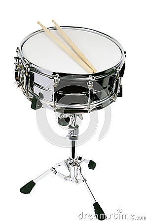 Snare Drum Set with Sticks Stock Photo