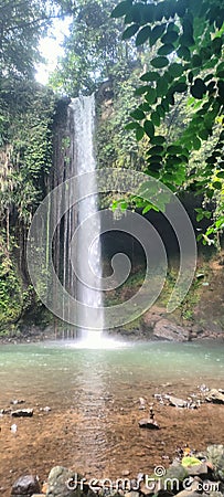 A sneak peak of a beautiful falls in the Philippines Stock Photo