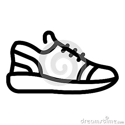 Sneaker footwear icon, outline style Vector Illustration