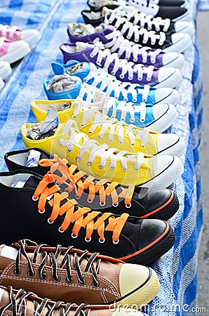 Sneaker shoes Stock Photo