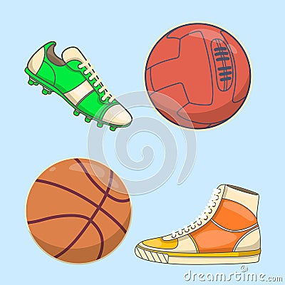 Sneakers icon in flat style isolated on white background. Shoes symbol stock vector illustration Vector Illustration