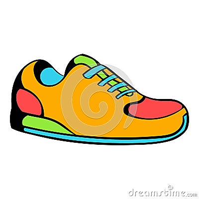 Sneakers icon, icon cartoon Vector Illustration